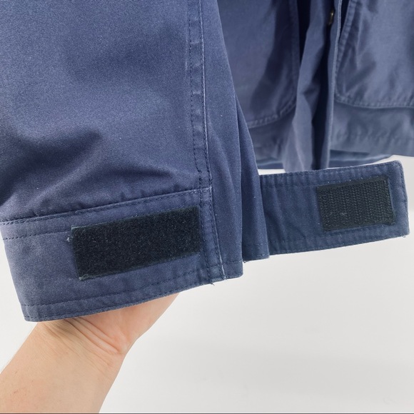 Eddie Bauer Blue Zip Snap Nylon Lined Jacket - Picture 7 of 16